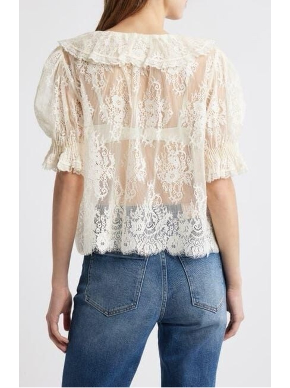 Doen Henri lace top in sea salt - Picture 4 of 10